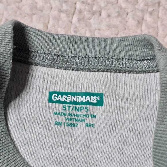 NWOT Garanimals Long Sleeve Shirt Dinosaur T-Rex Print Size 5T - Picture 3 of 8